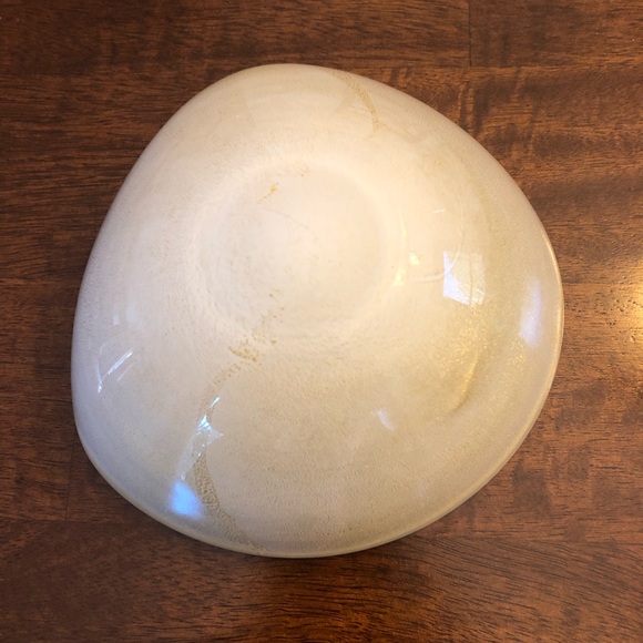 Murano Gold Fleck Bowl / Ashtray - Picture 3 of 10